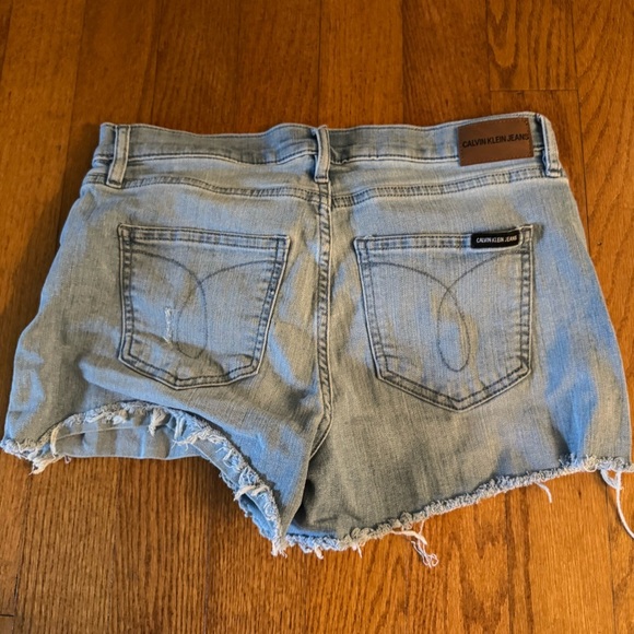 Calvin Klein Light Blue Denim Jean Shorts Womens Size 29 - Picture 2 of 5